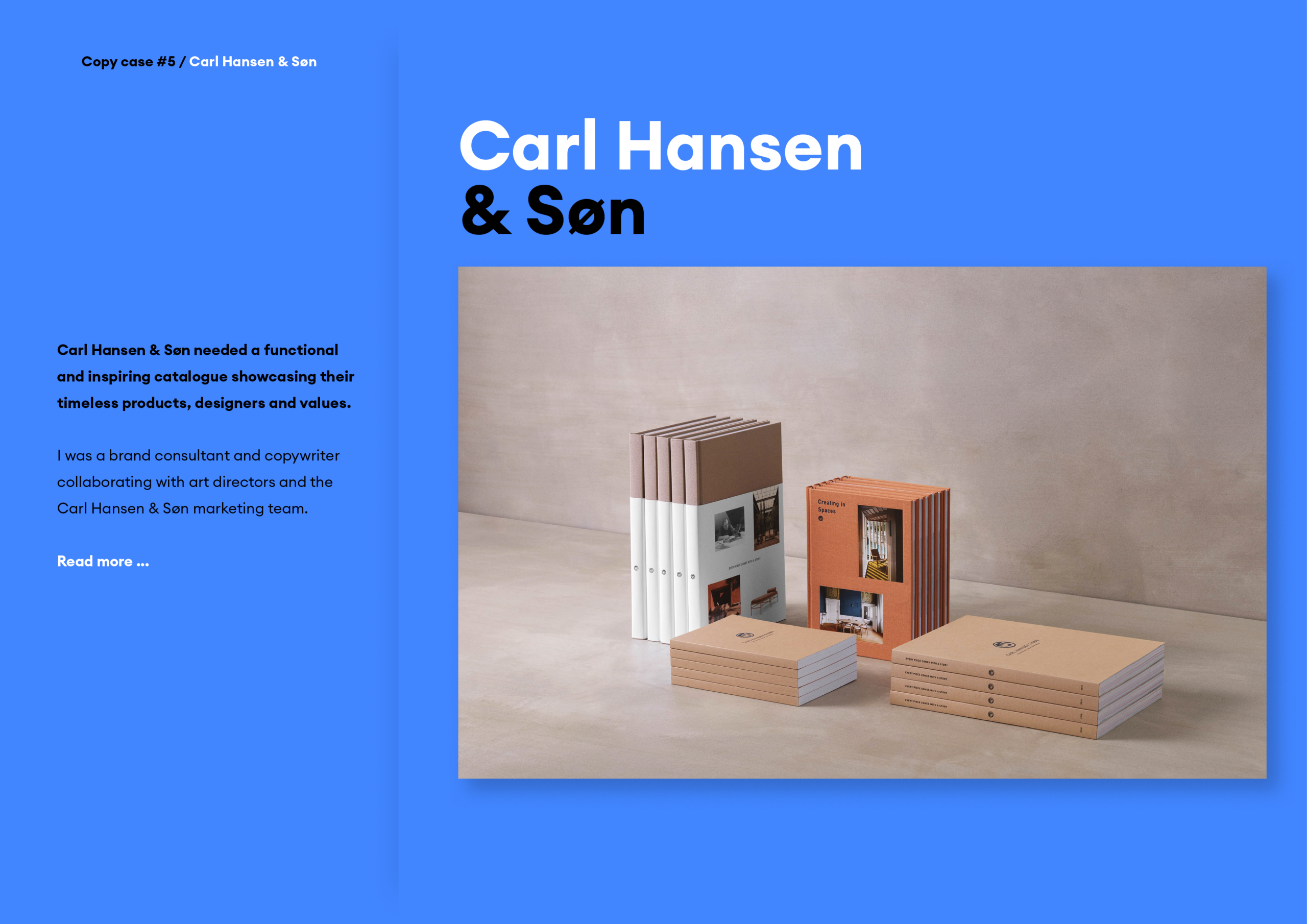 Clare McNally Carl Hansen & Søn copywriting