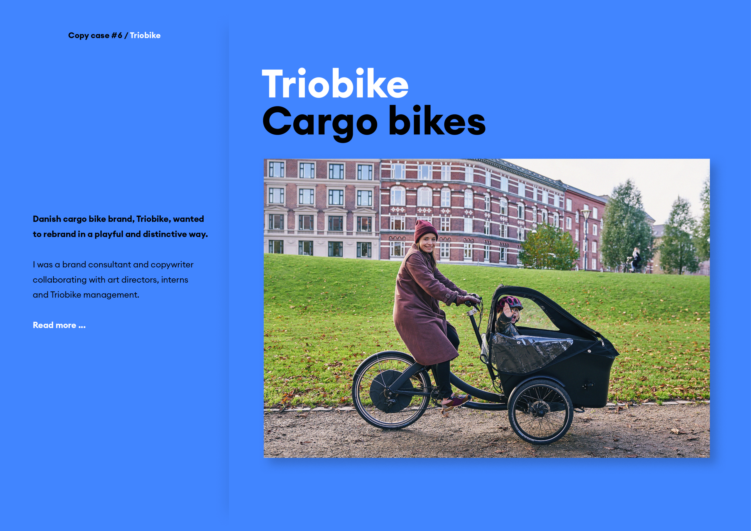 Clare McNally Triobike copywriting